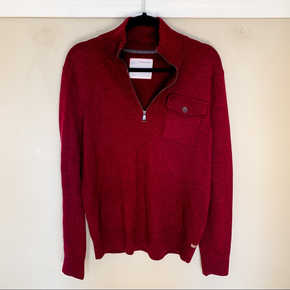 Banana Republic Wool Blend 1/4 Zip